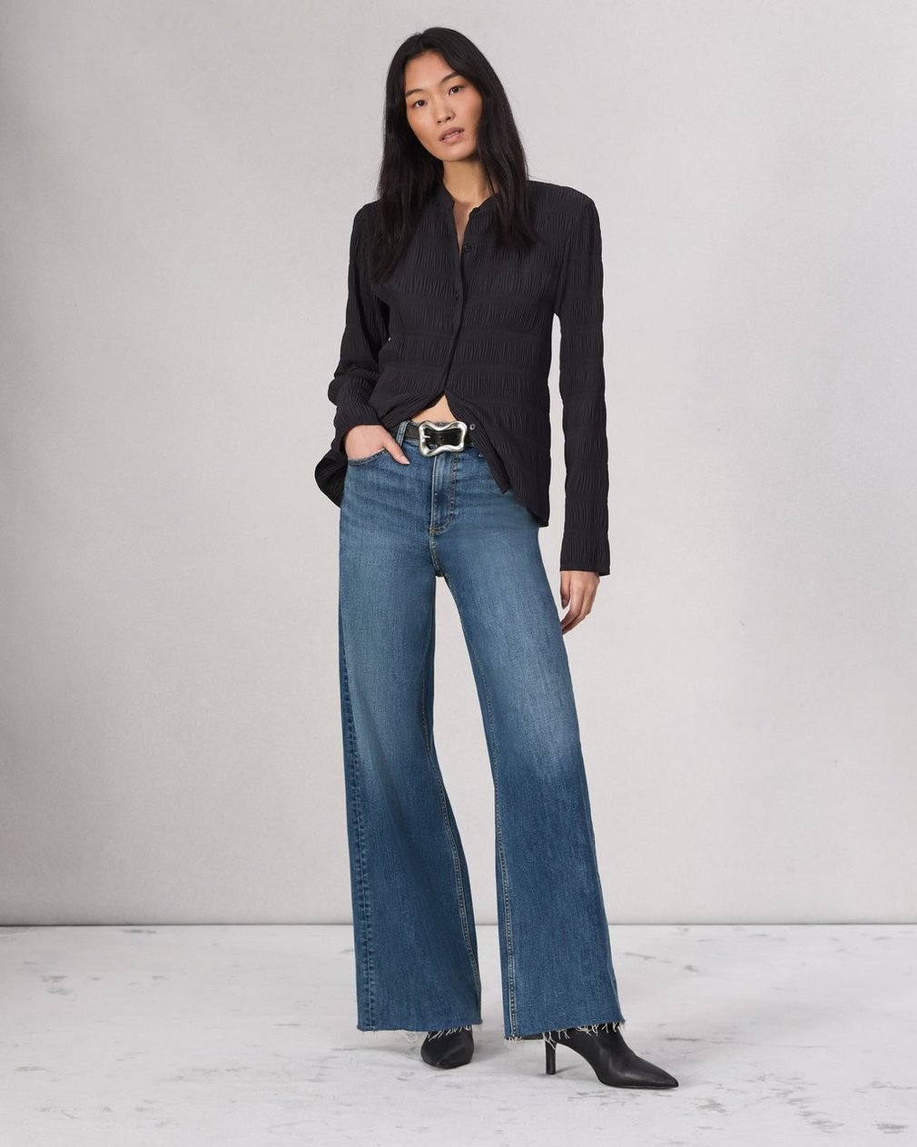 Flexi Sofie Wide-Leg Jean Willow