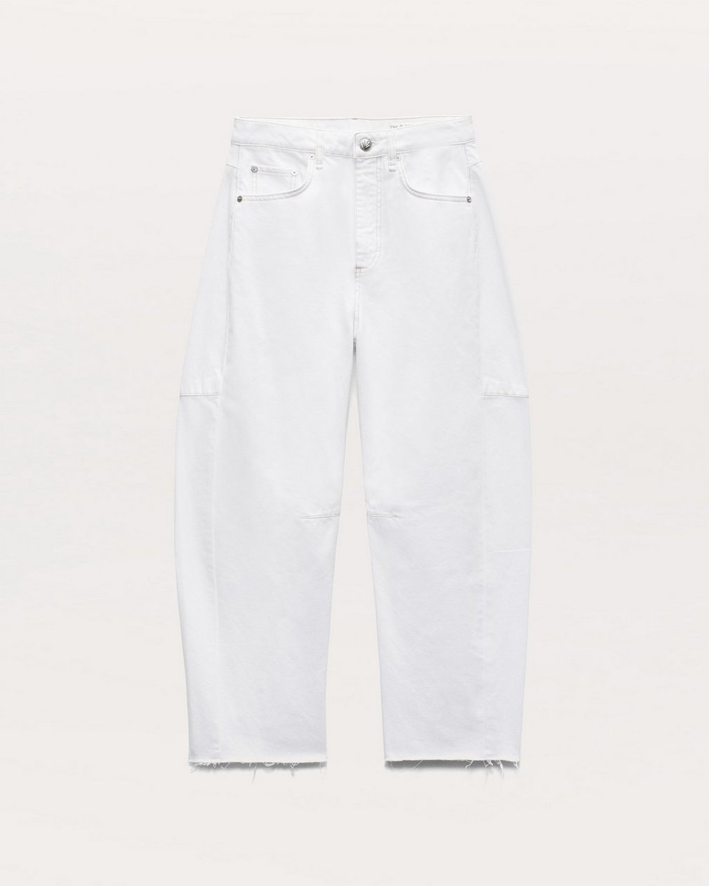 Charlie Ankle-Length Barrel Jeans White - Image 2