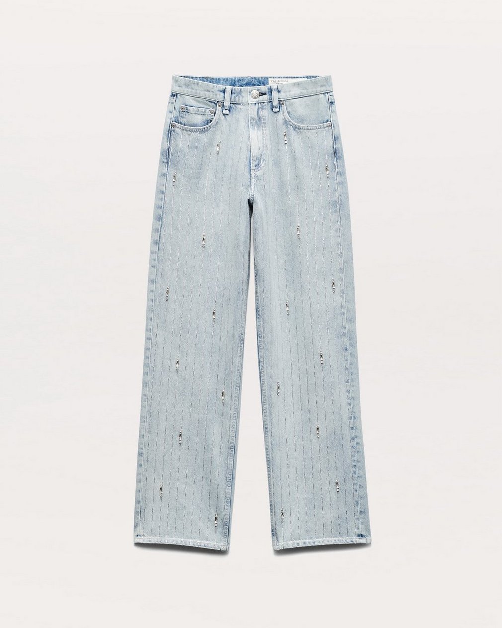 Shea Embellished Relaxed Straight Jeans Aliah With Jewel Stripe - Image 2