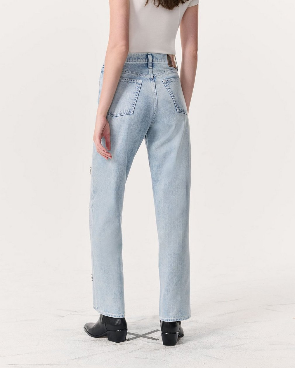 Shea Embellished Relaxed Straight Jeans Aliah With Jewel Stripe - Image 5