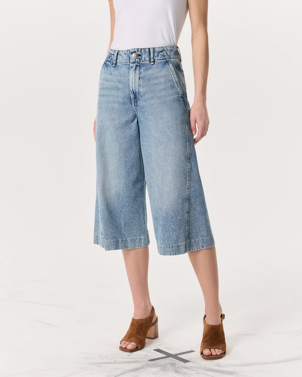 Tailored Jamie Denim Culotte Pacific - Image 3