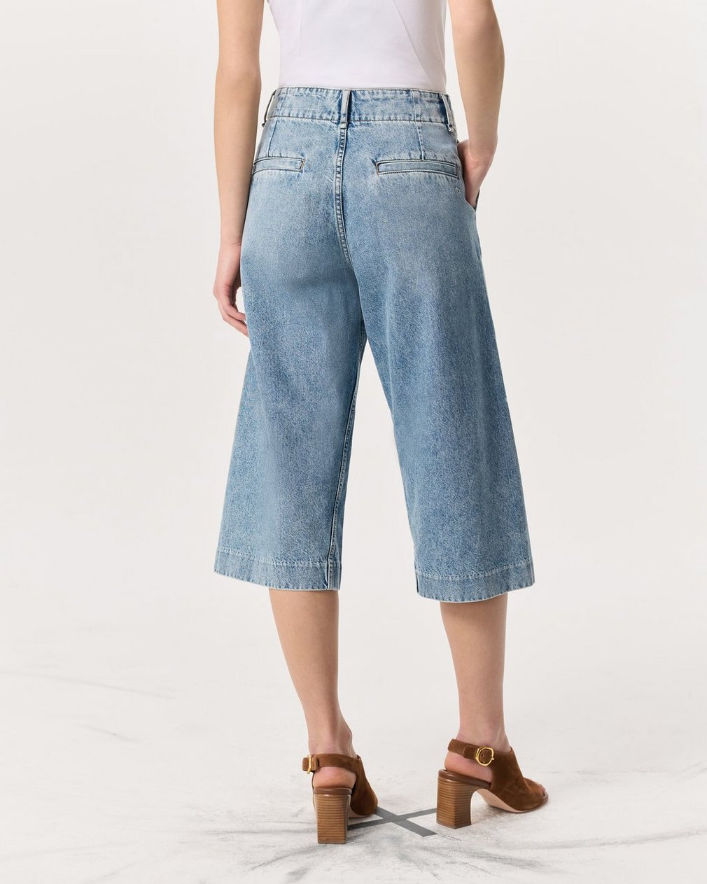 Tailored Jamie Denim Culotte Pacific - Image 5