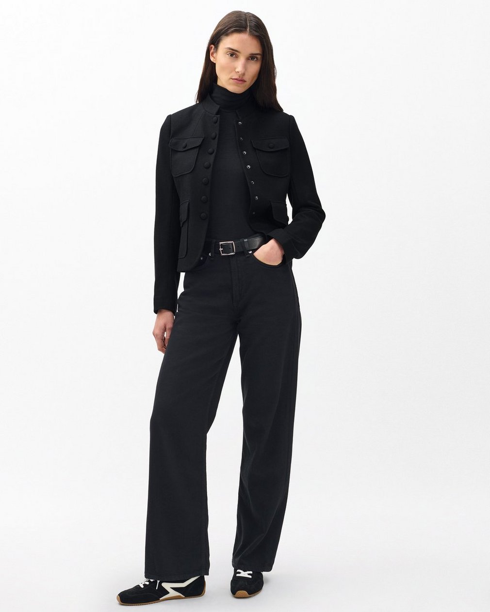 Mercer Japanese Wool Blazer Black - Image 3