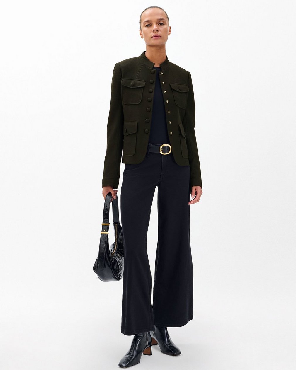 Mercer Japanese Wool Blazer Army - Image 2