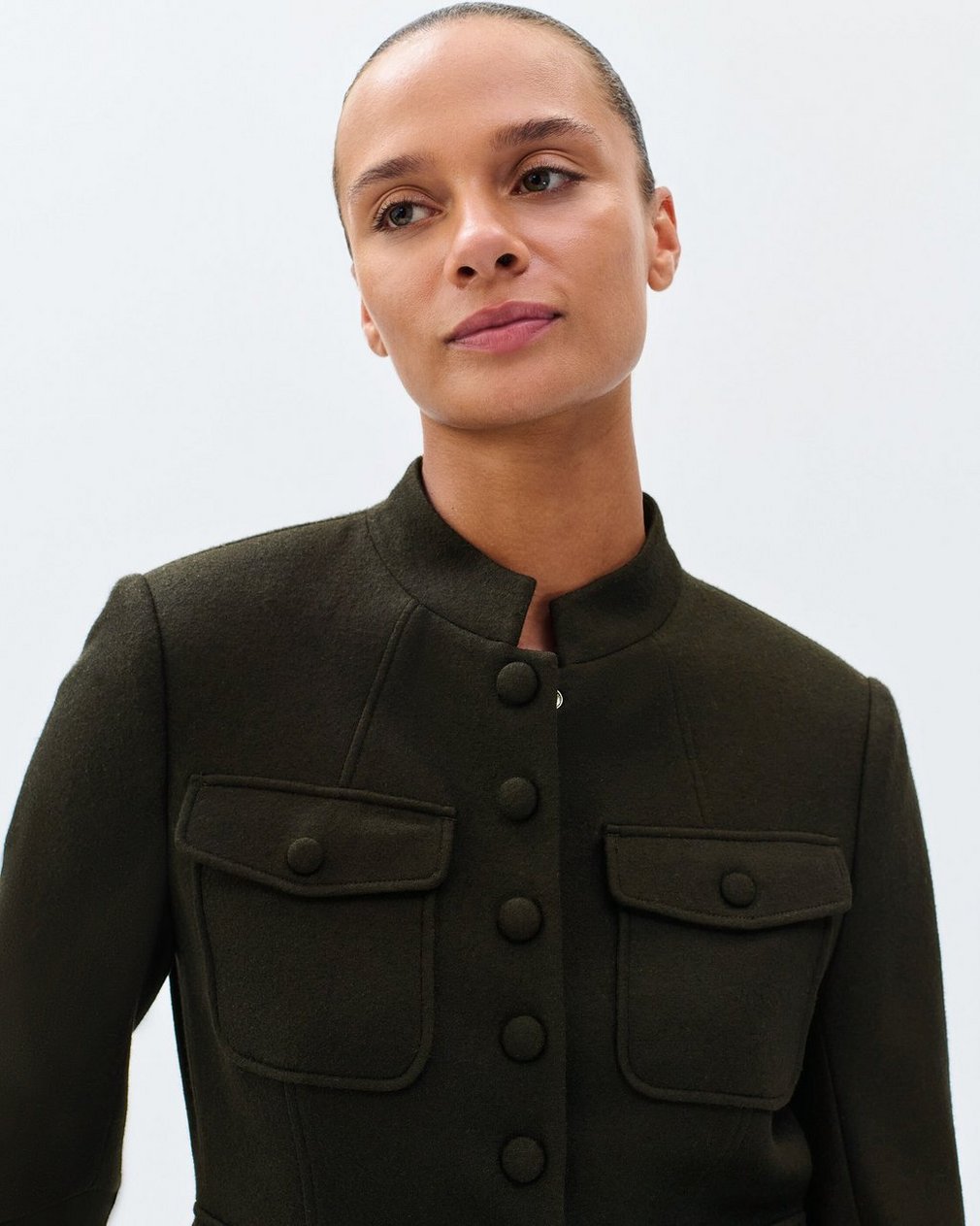 Mercer Japanese Wool Blazer Army - Image 3