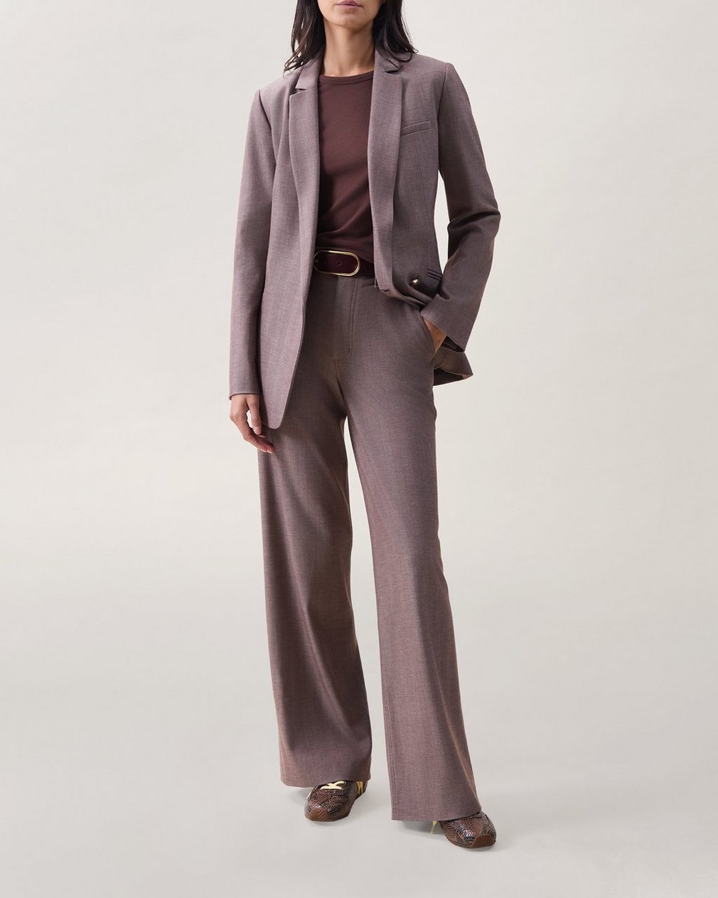 Jade Twill Blazer Espresso