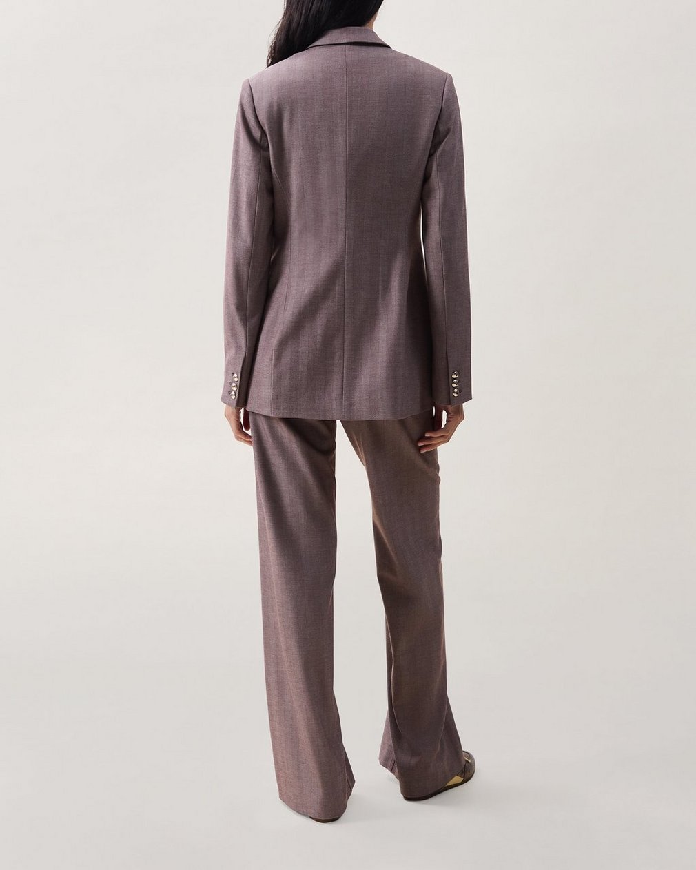 Jade Twill Blazer Espresso - Image 2