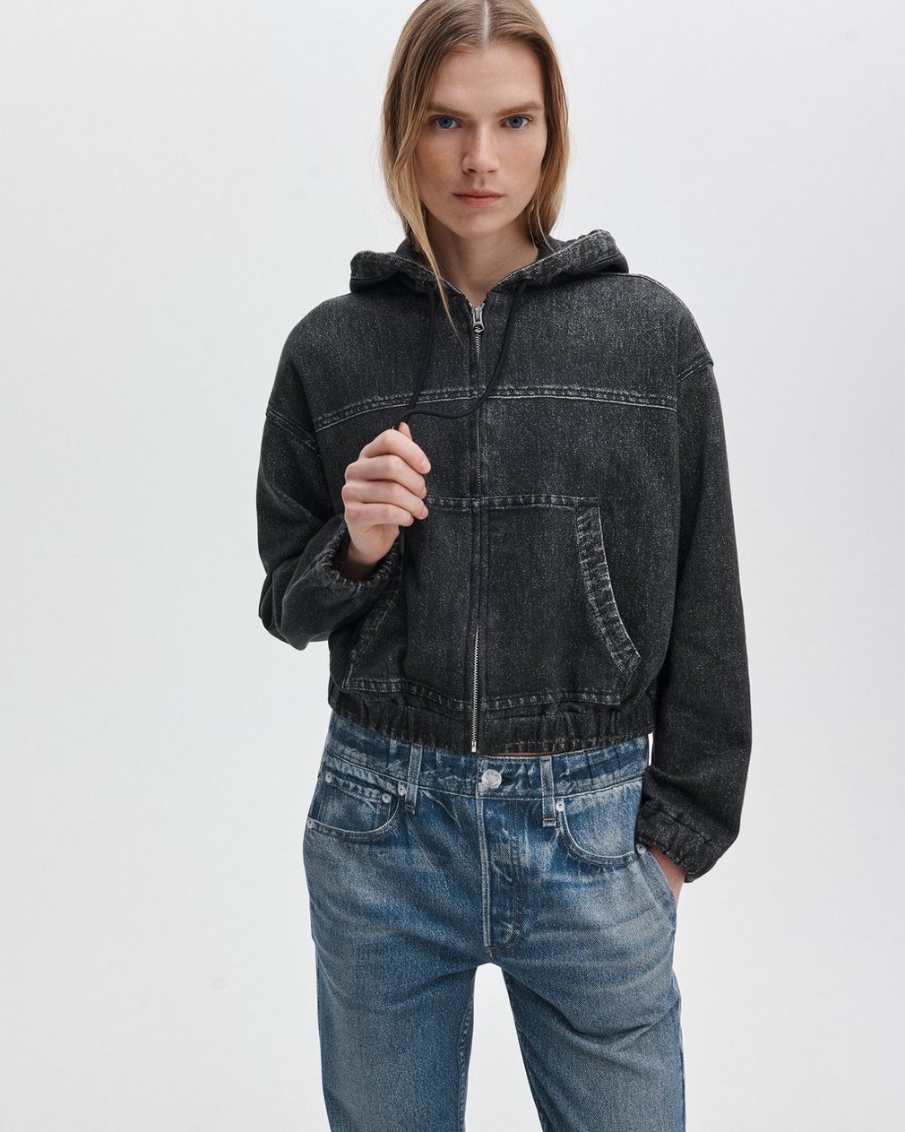 Miramar Davina Hoodie Washed Black
