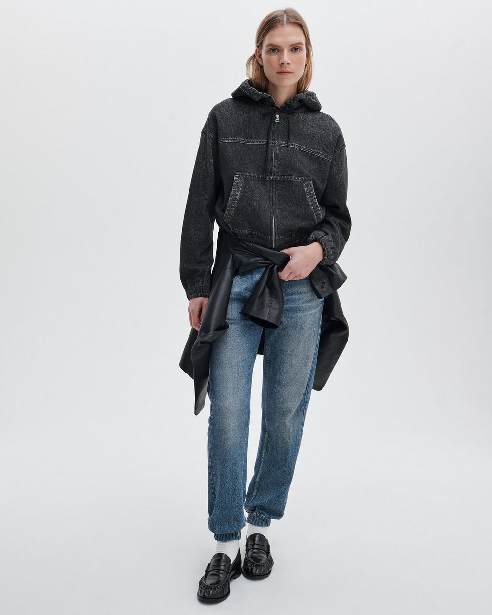Miramar Davina Hoodie Washed Black - Image 3