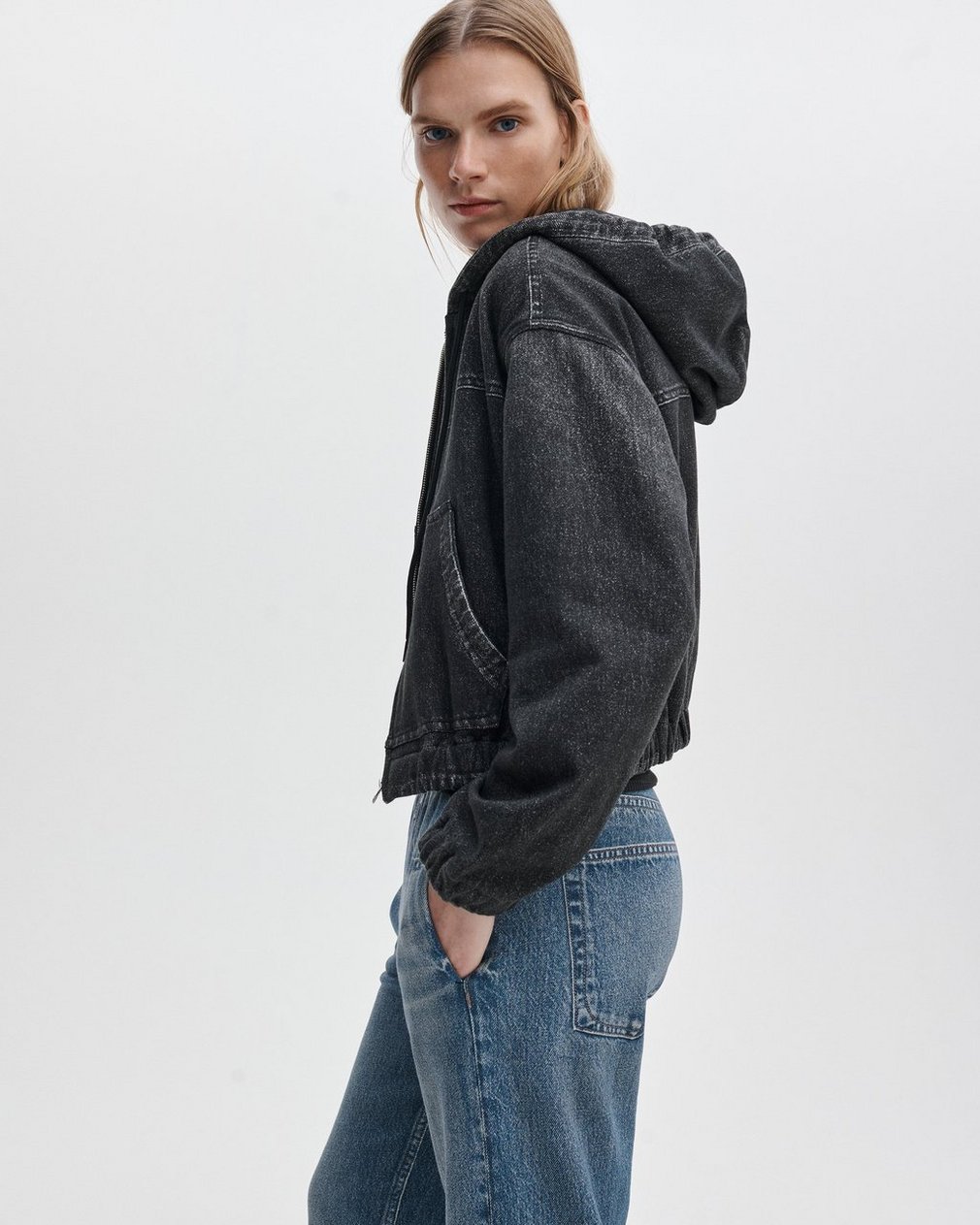 Miramar Davina Hoodie Washed Black - Image 4
