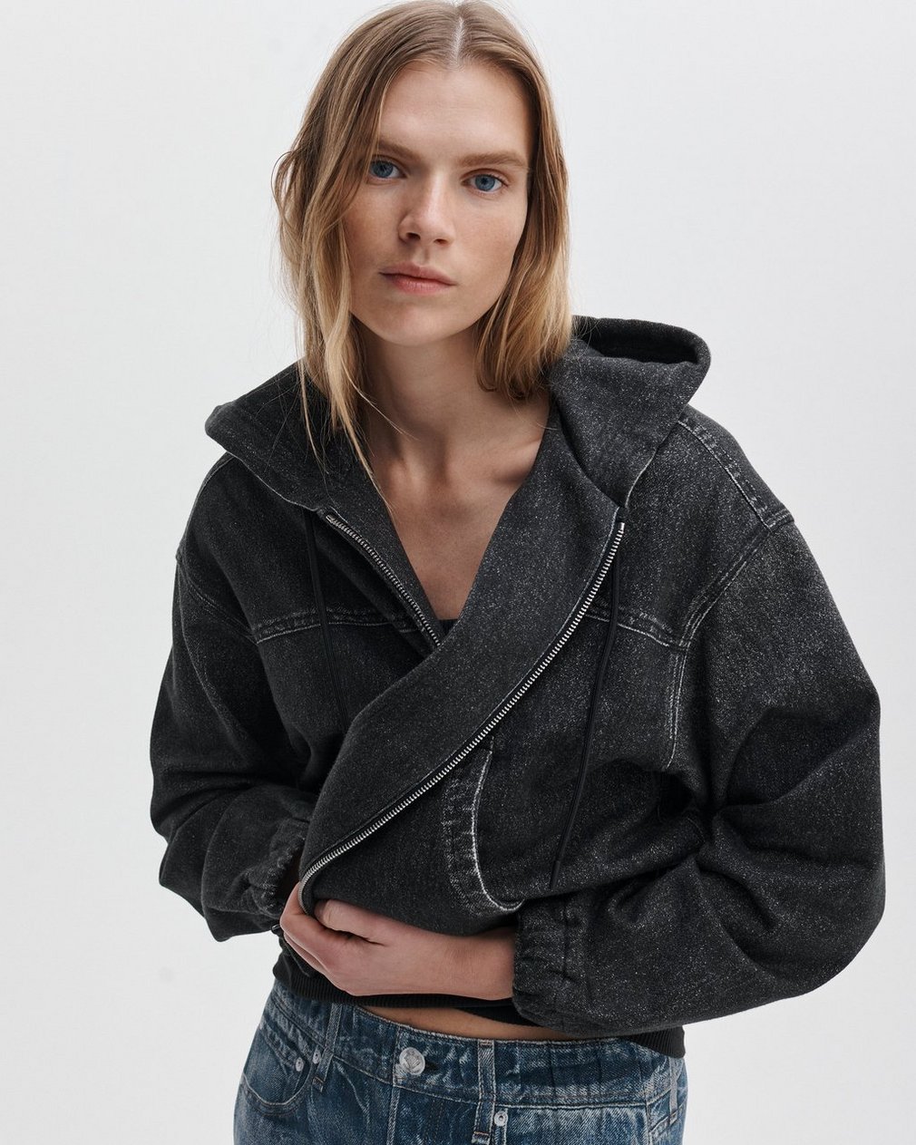 Miramar Davina Hoodie Washed Black - Image 5