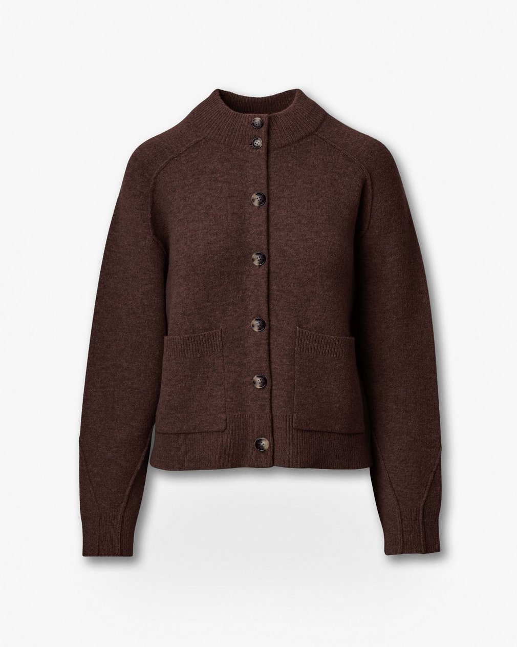 Bridget Mockneck Cardigan Brown - Image 2