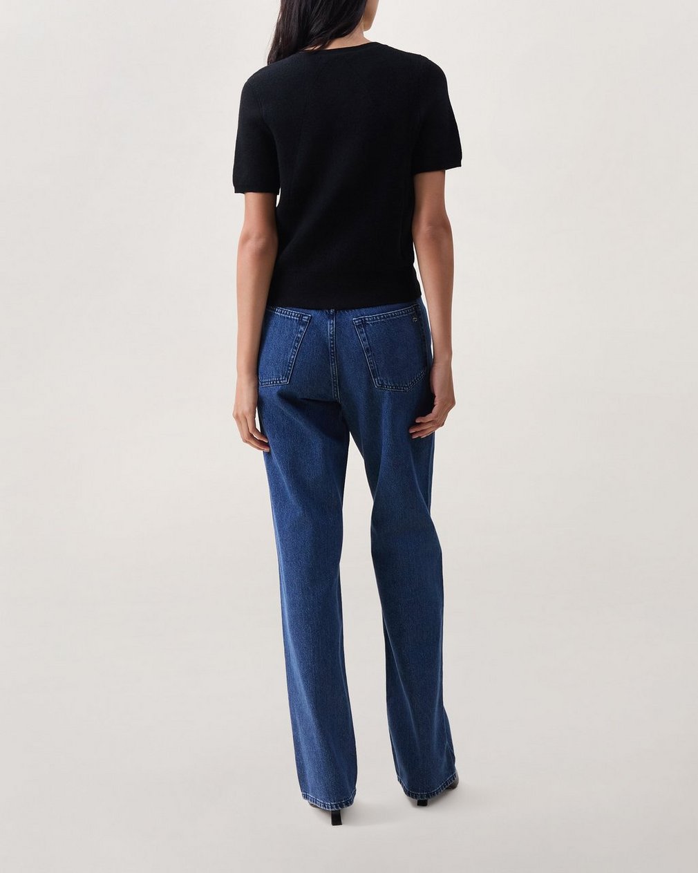 Michal Short-Sleeve Cardigan Black - Image 2