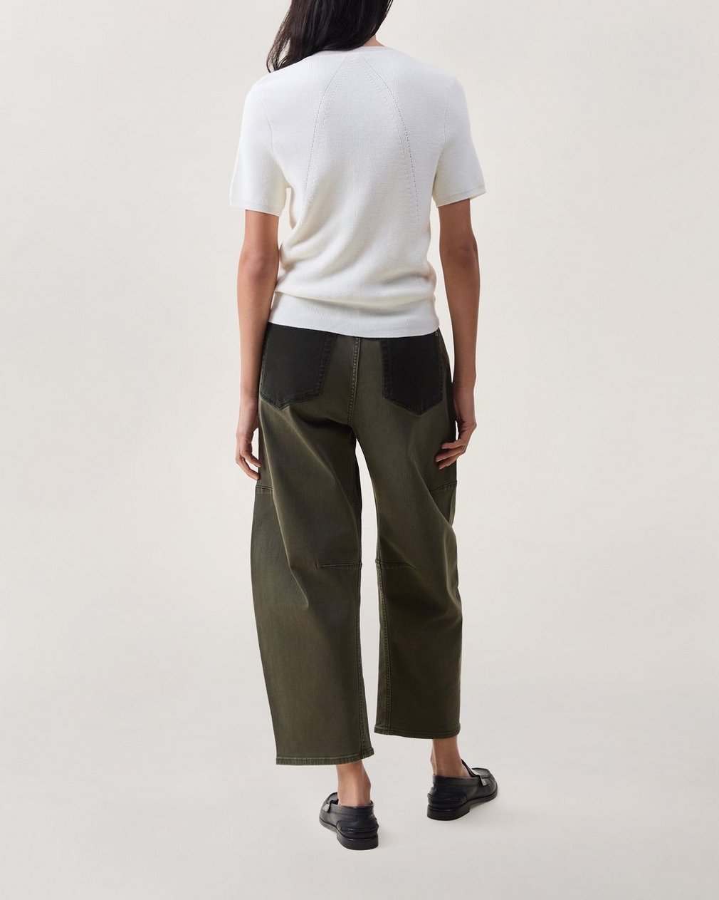 Michal Short-Sleeve Cardigan Chalk - Image 2