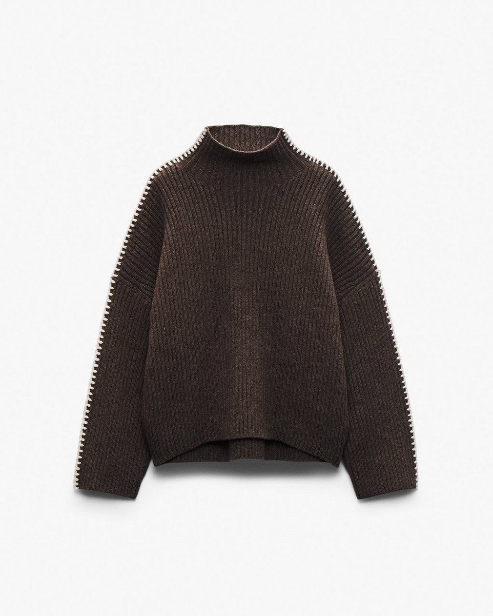 Ingrid Wool Turtleneck Brown - Image 2