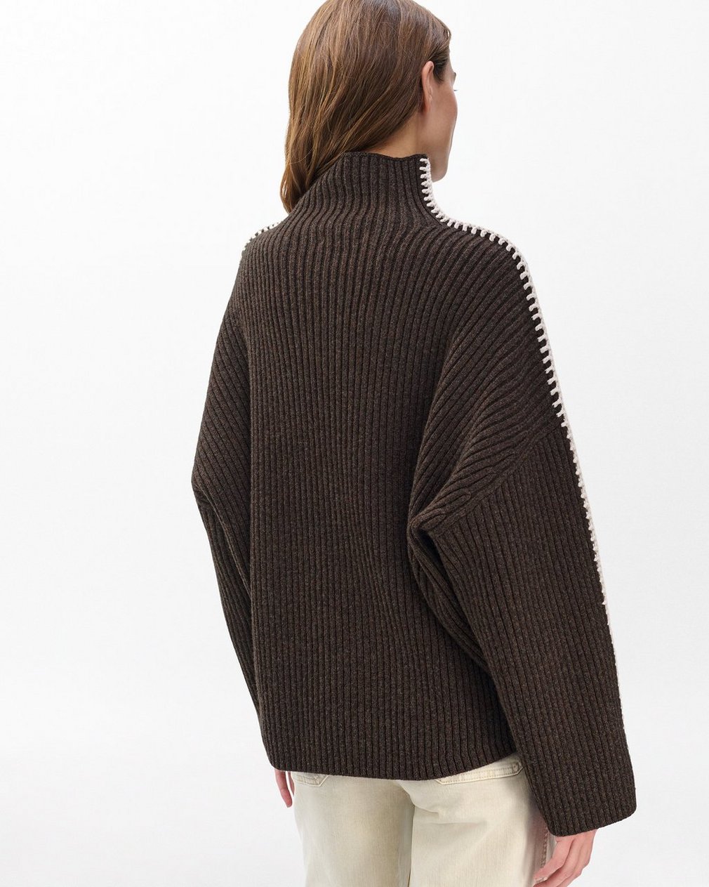 Ingrid Wool Turtleneck Brown - Image 7