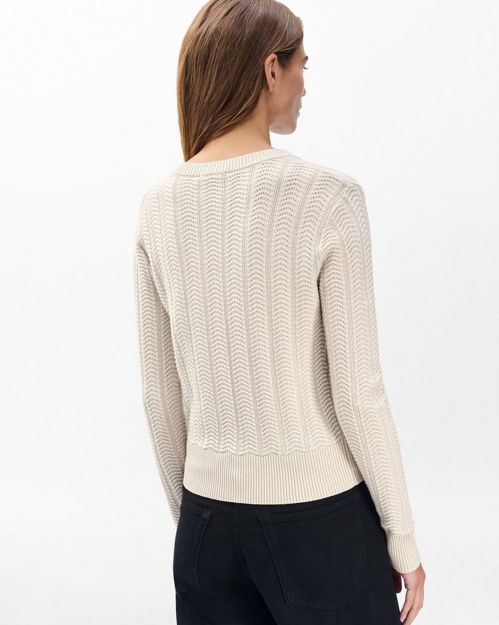 Francesca Wool-Blend Cardigan Oatmeal - Image 6