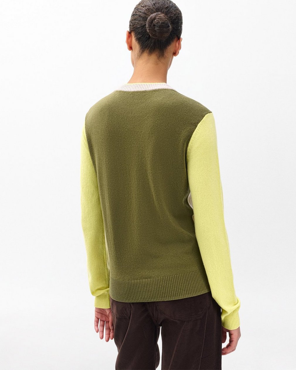 Taron Colorblock Wool Sweater Oatmeal Multi - Image 6