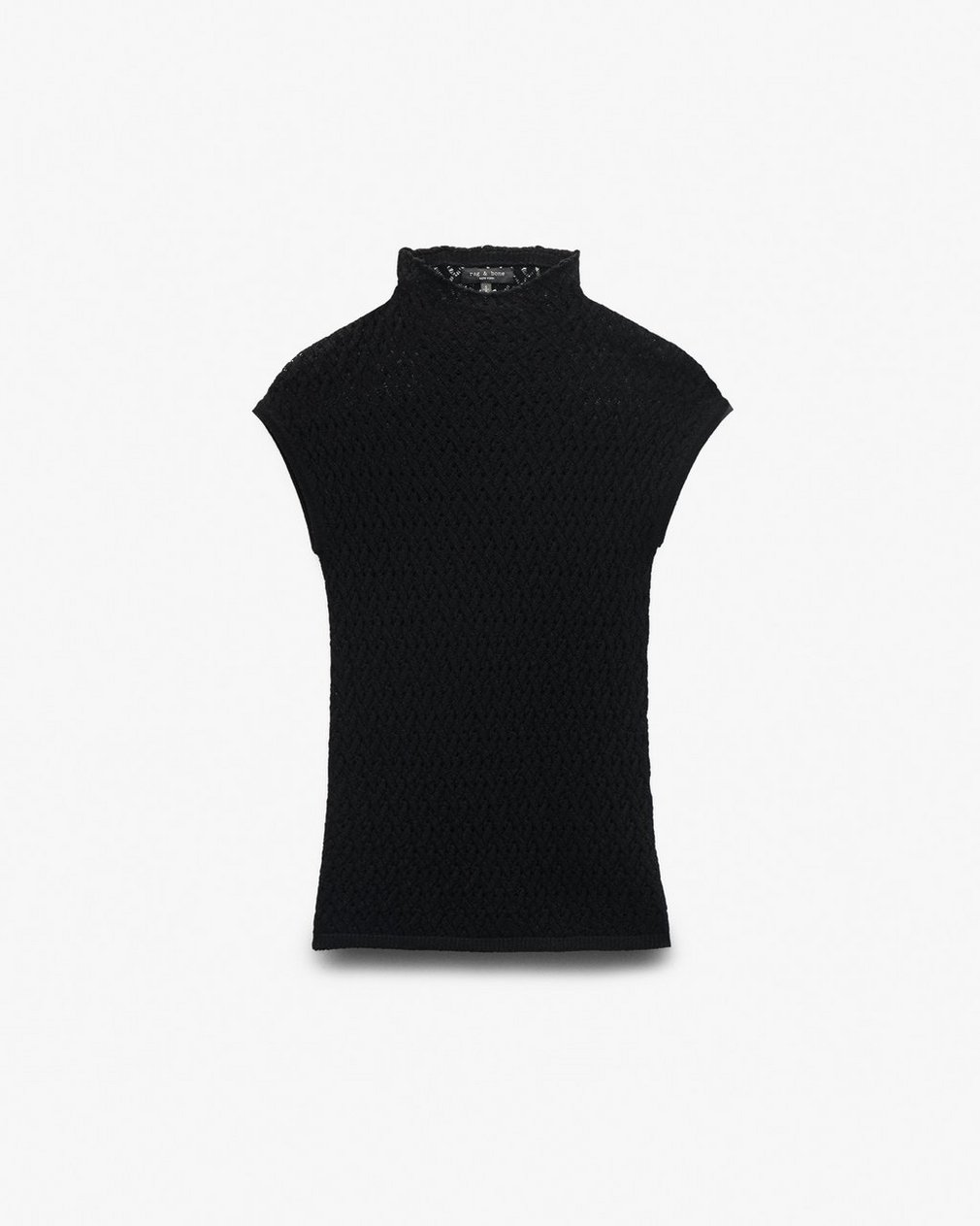 Tana Merino Wool Knit Top Black - Image 2