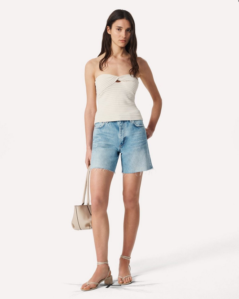 River Twist Tube Top Turtledove - Image 3