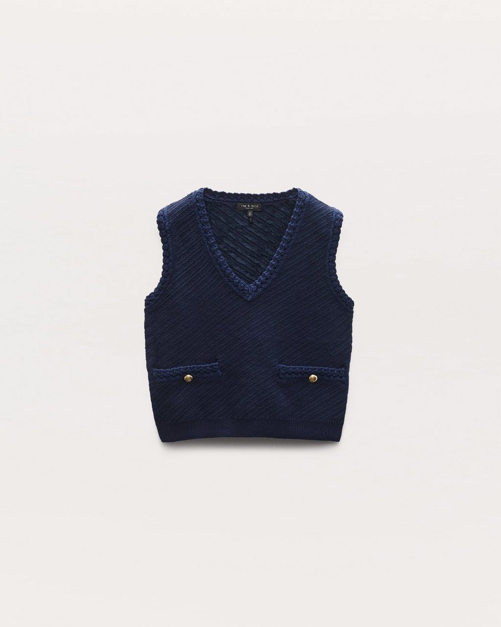 Claire Knit Vest Indigo - Image 2