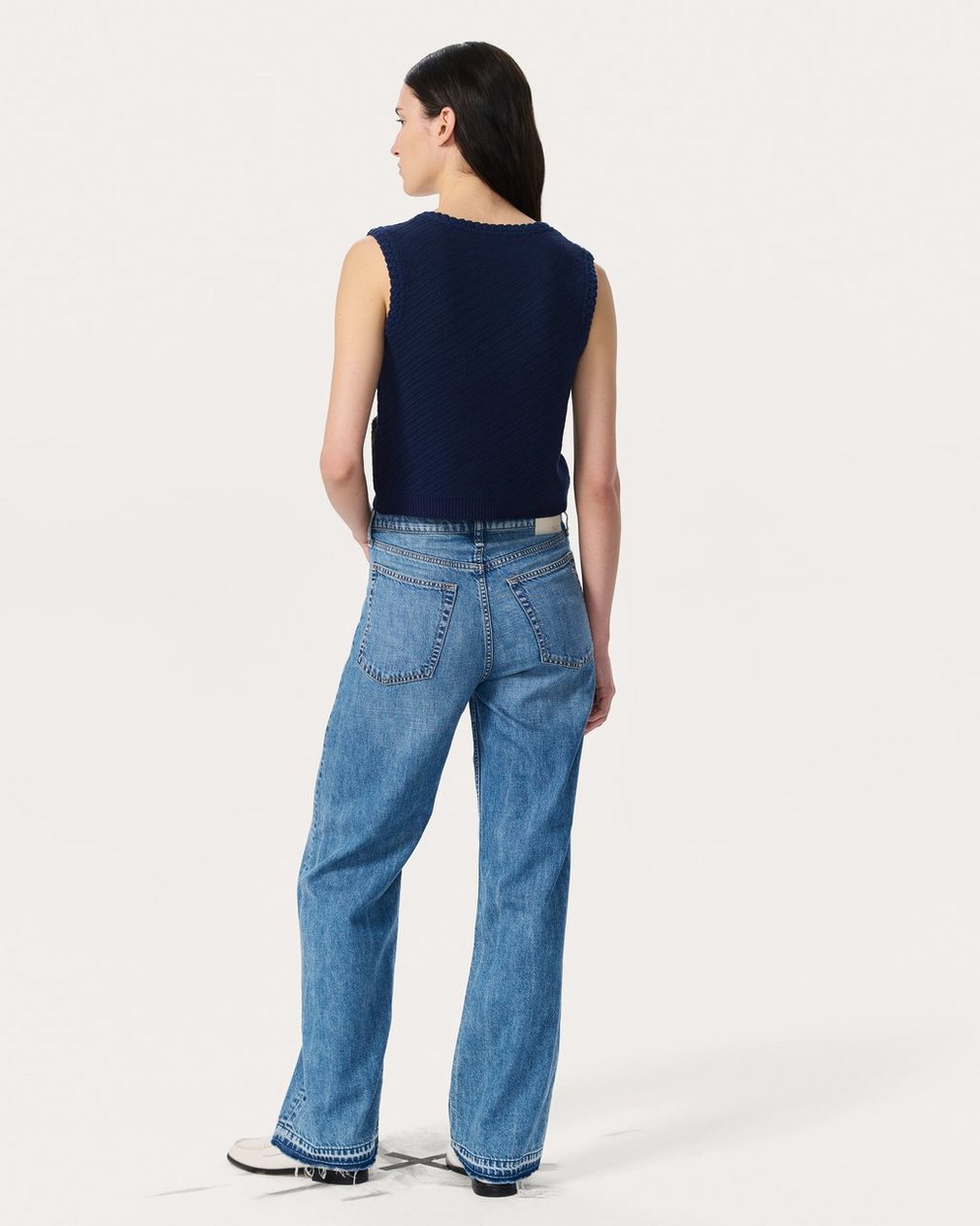 Claire Knit Vest Indigo - Image 6