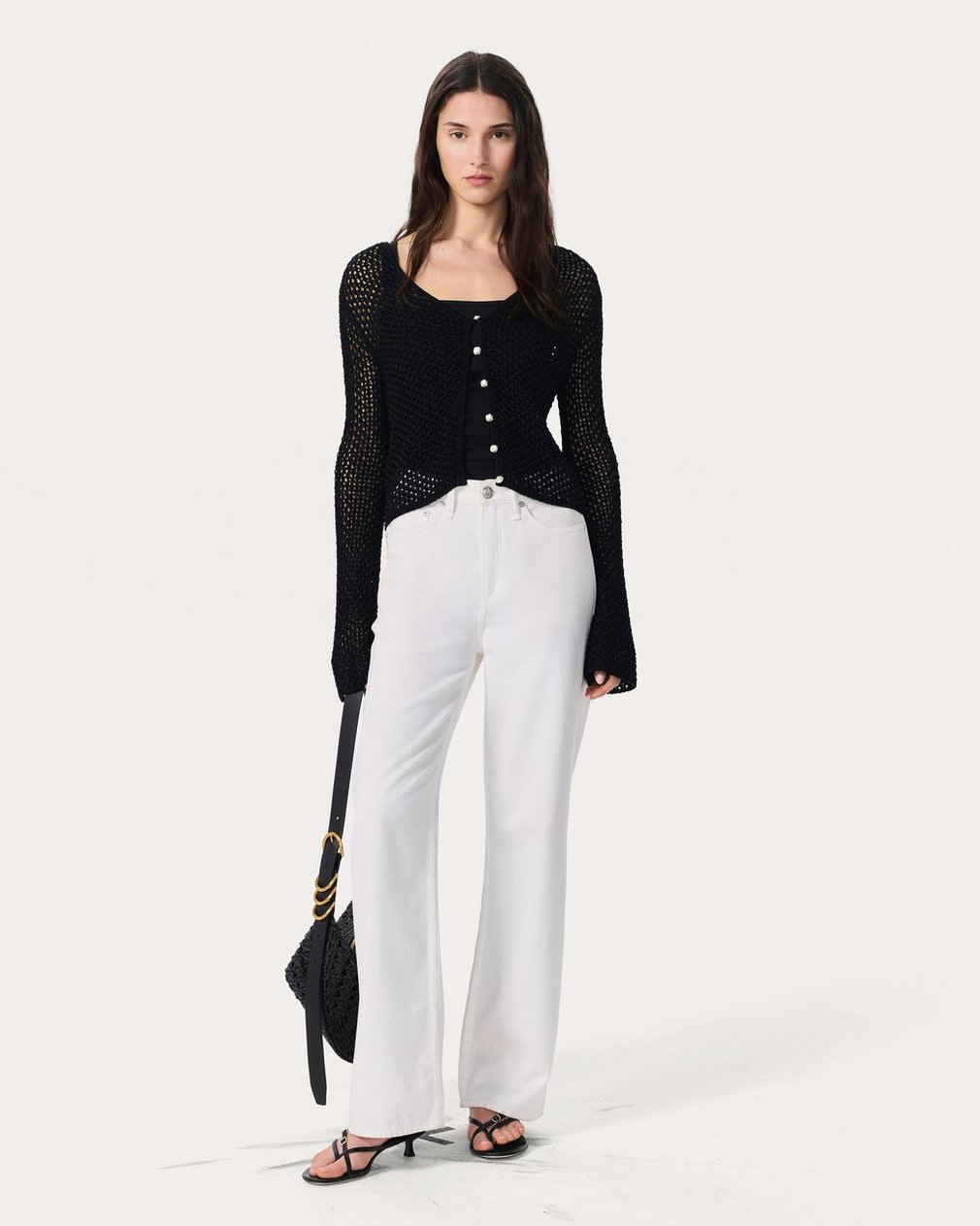 Ellie Knit Cardigan Black - Image 3