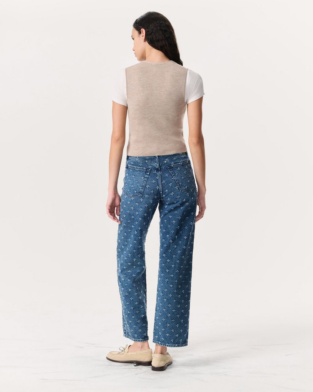 Ella Merino Wool-Blend Sweater Vest Dark Taupe - Image 5