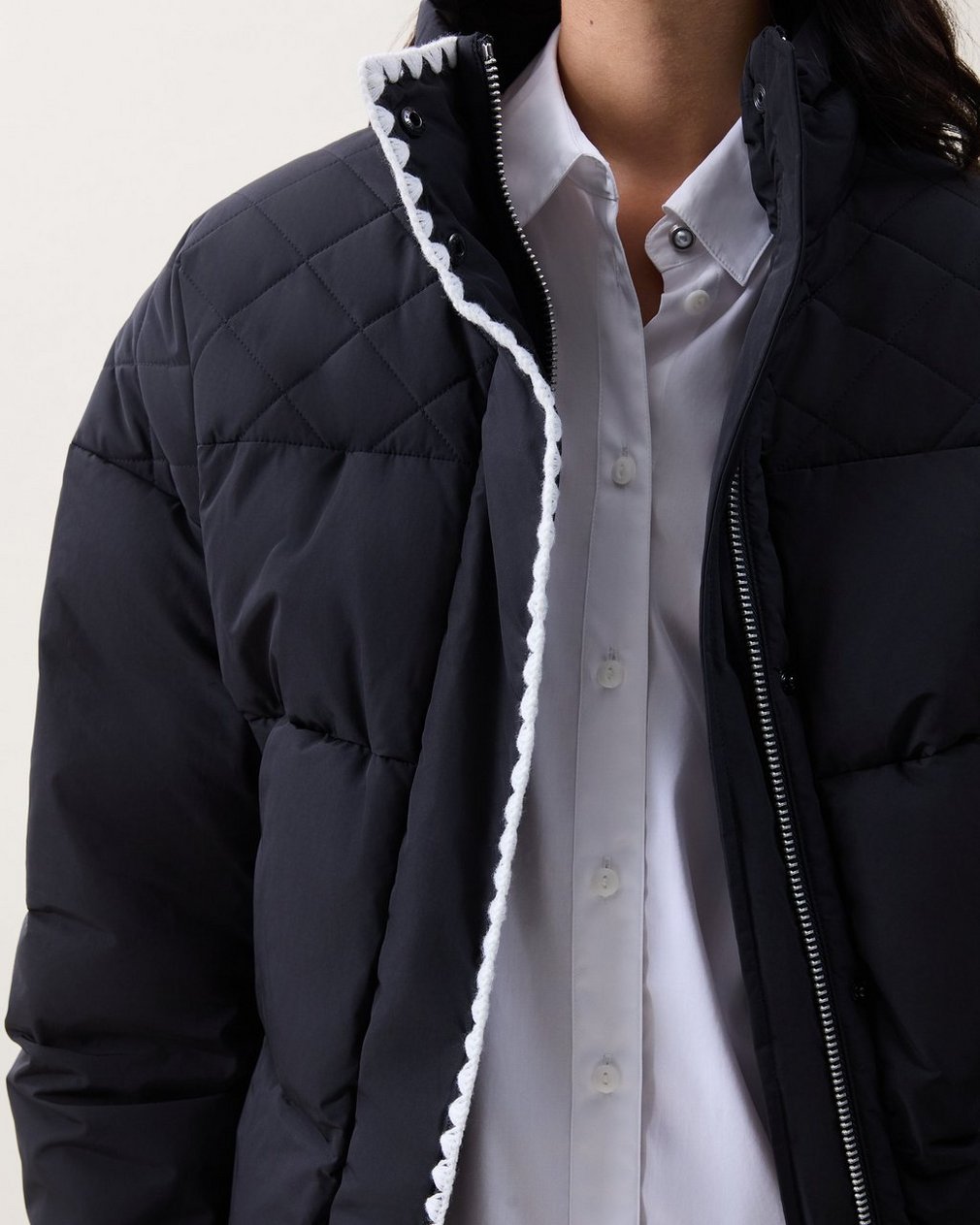 Isabella Puffer Jacket Black - Image 3