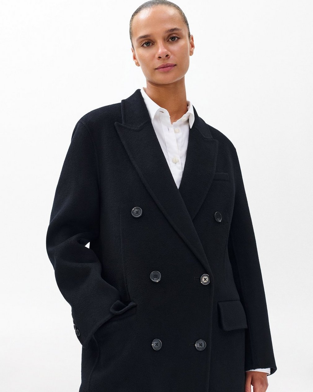 Vasso Wool Coat Black - Image 4
