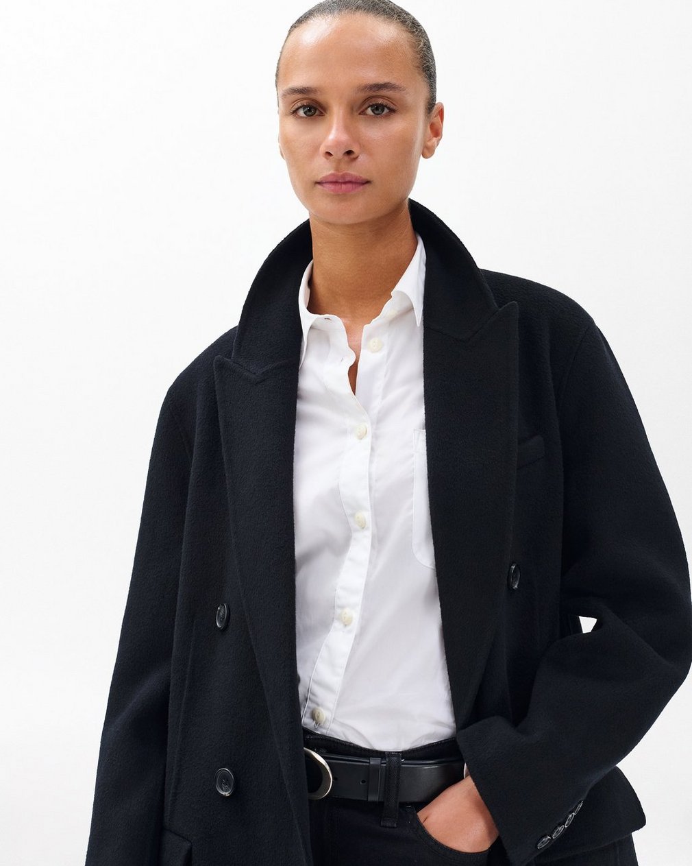 Vasso Wool Coat Black - Image 5
