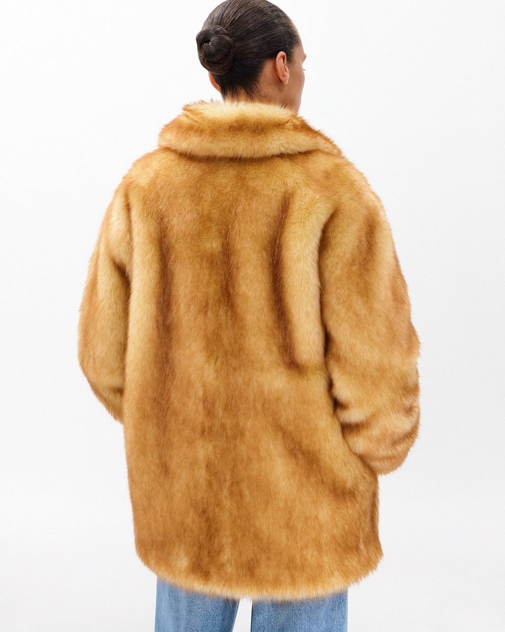 Brenna Faux Fur Jacket Brown - Image 5