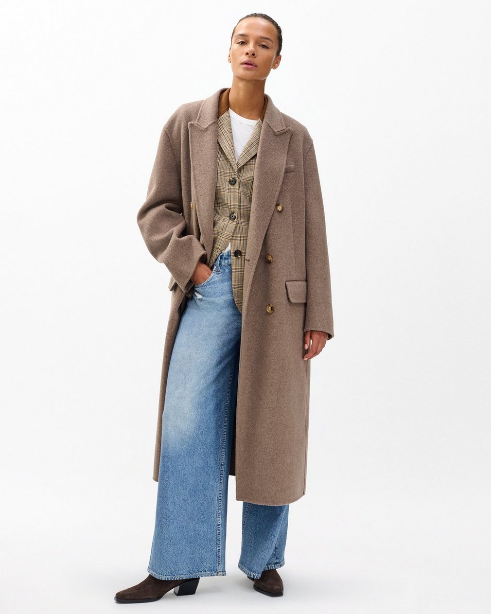 Vasso Wool Coat Taupe