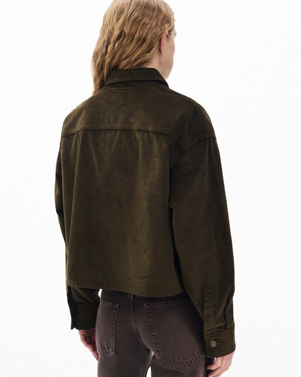Jaiden Stretch Corduroy Shirt Jacket Balsam - Image 6