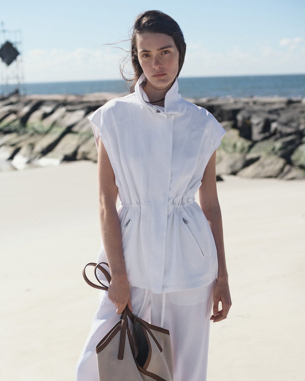 Monica Vest White - Image 8