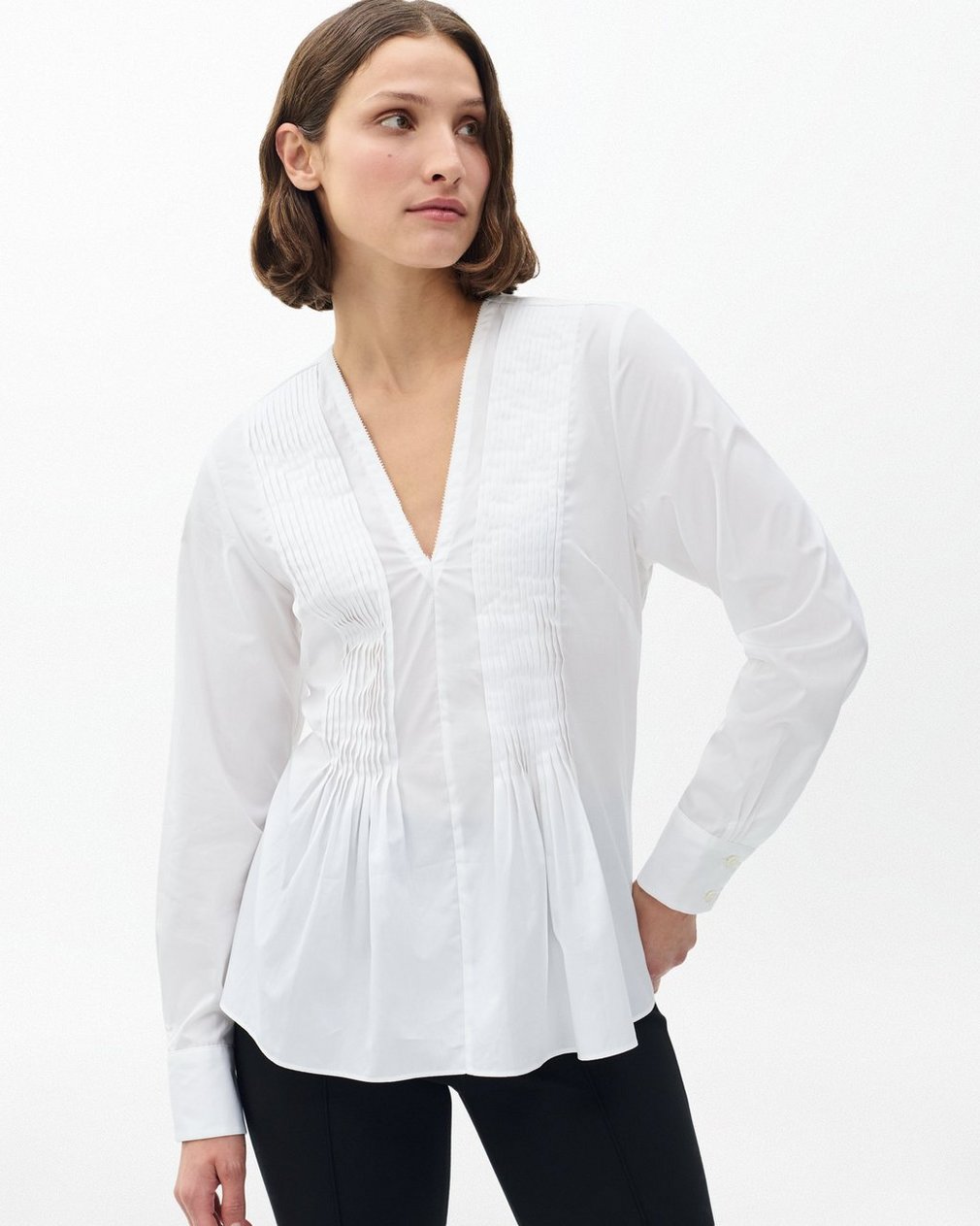 Asher Cotton Top White
