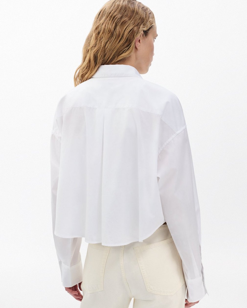 Marin Cropped Shirt White - Image 6