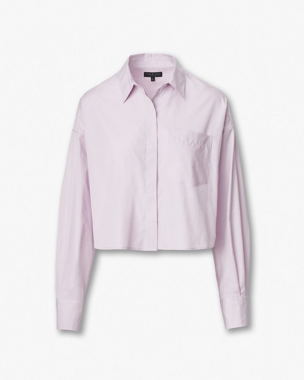 Marin Cropped Shirt Lavender - Image 2