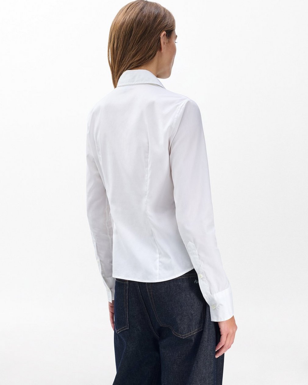 Dayton Poplin Shirt White - Image 5