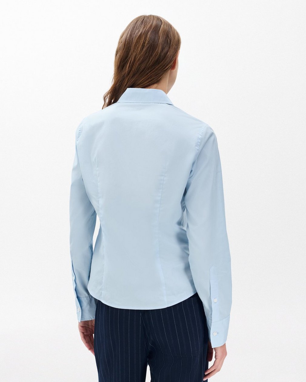 Dayton Poplin Shirt Light Blue - Image 6