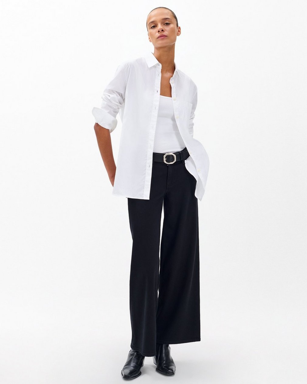 Maxine Poplin Shirt White - Image 3