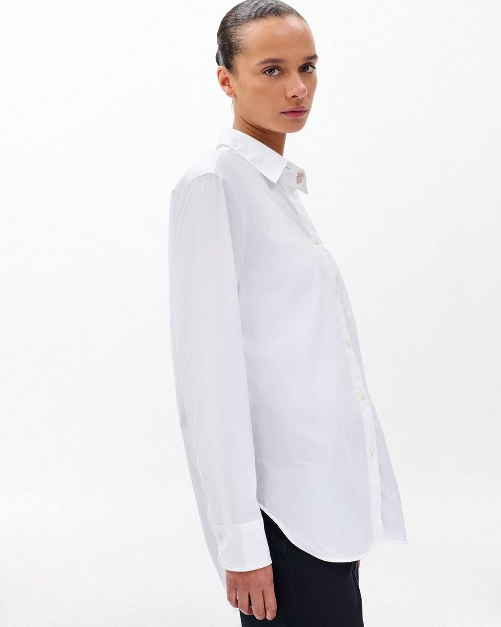 Maxine Poplin Shirt White - Image 4