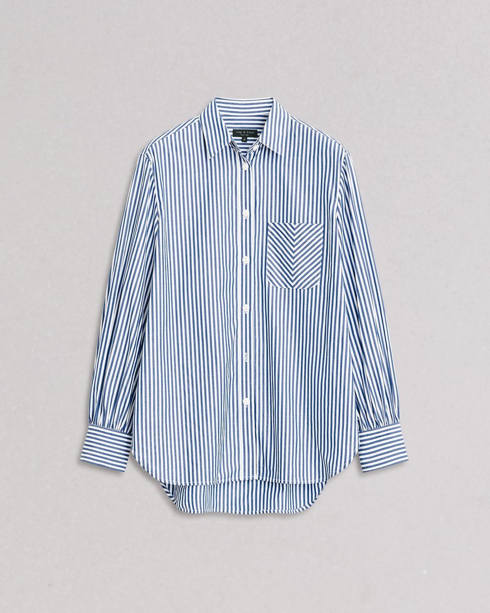 Maxine Poplin Stripe Shirt Blue Stripe - Image 2
