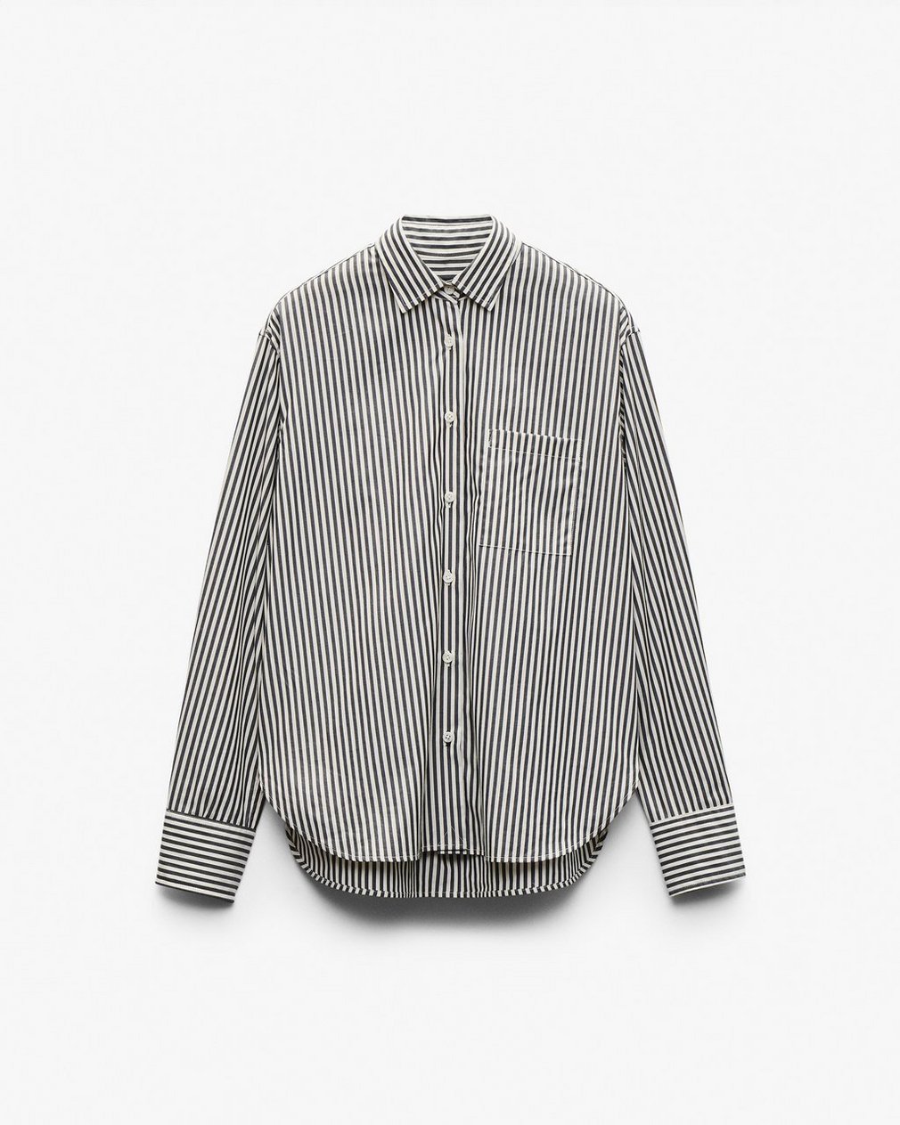 Connie Striped Poplin Shirt Blue Stripe - Image 2