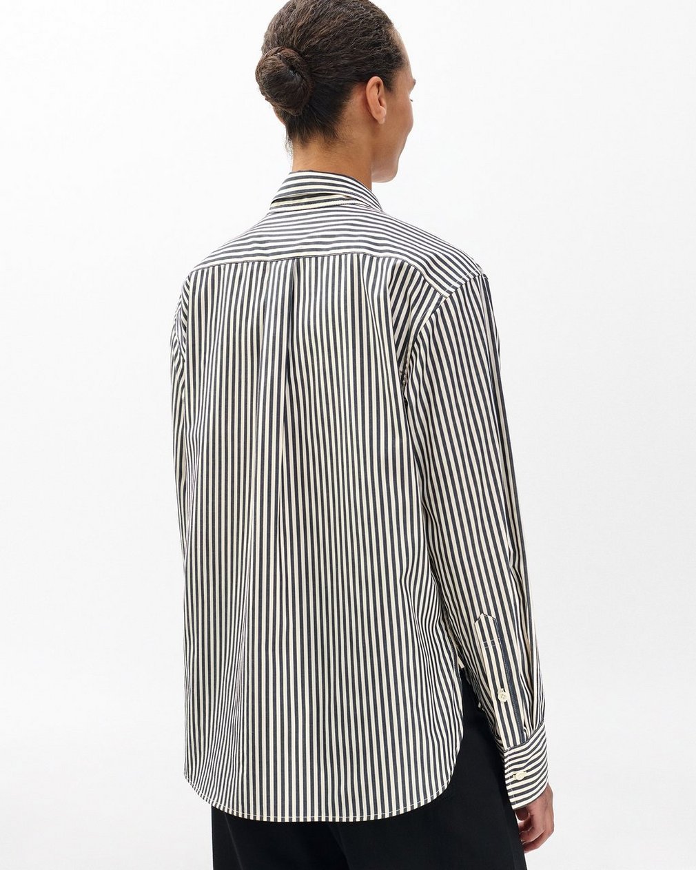 Connie Striped Poplin Shirt Blue Stripe - Image 6
