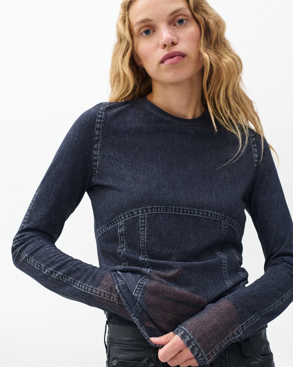 Miramar Long-Sleeve T Shirt Washed Black