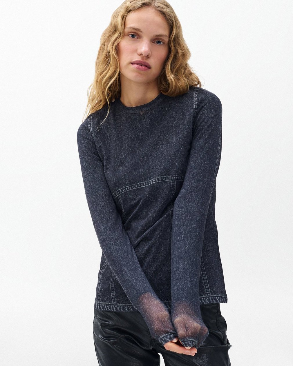 Miramar Long-Sleeve T Shirt Washed Black - Image 4