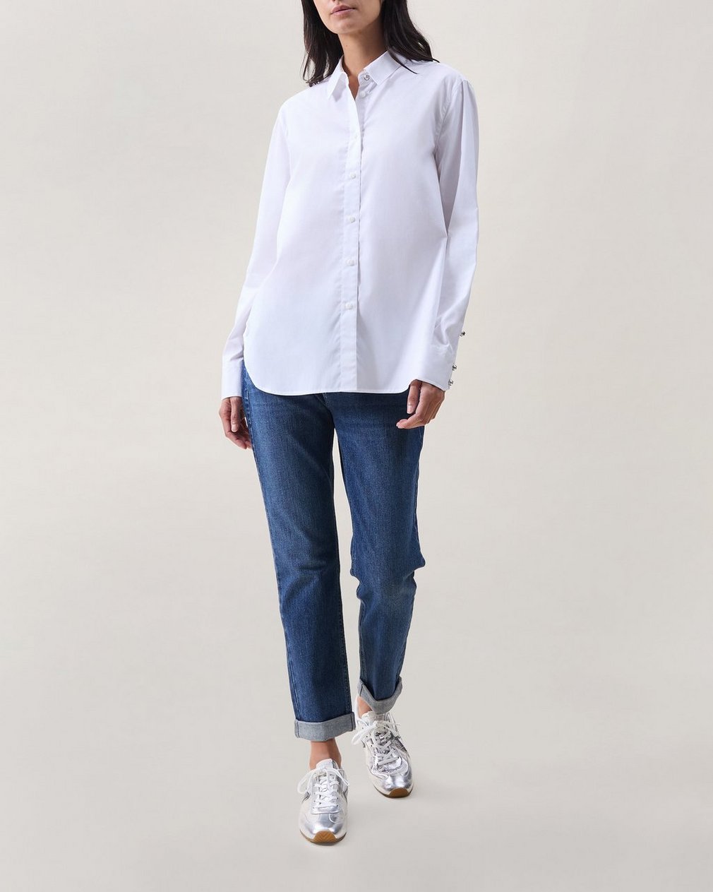 Monty Poplin Shirt White