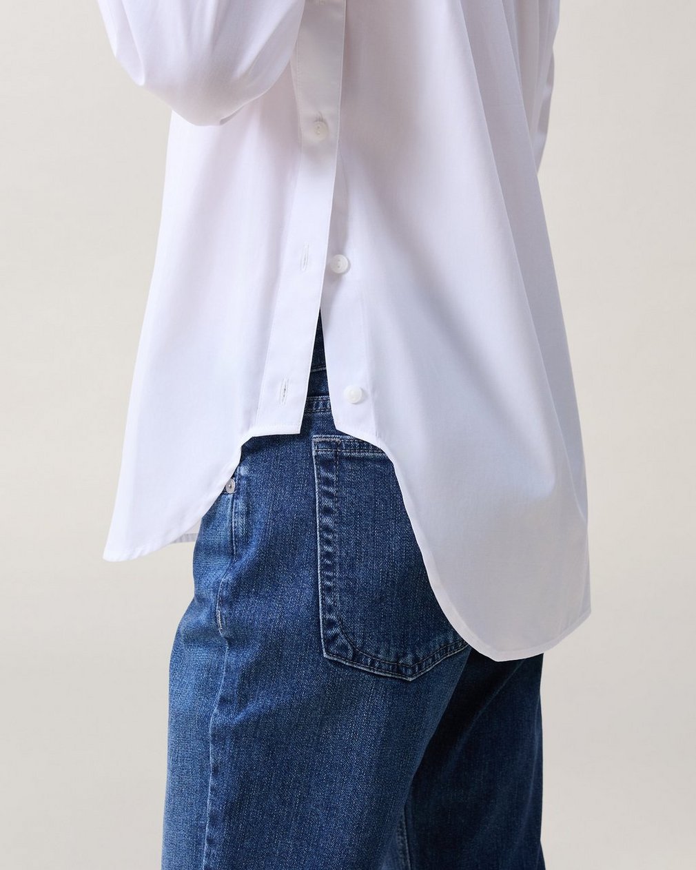 Monty Poplin Shirt White - Image 3