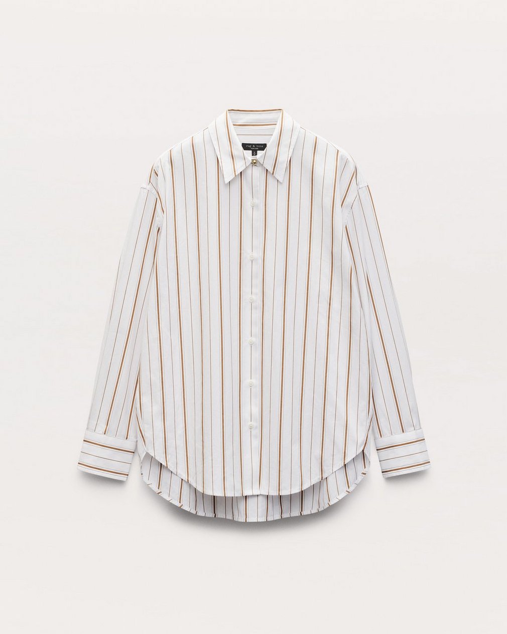Jessica Striped Poplin Shirt Brown Stripe - Image 2